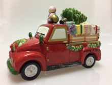 SCATOLA CAMIONCINO CON ALBERO DI NATALE E REGALI