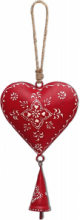 CUORE CON 1 CAMPANELLINO ROSSO CLASSICO CM 11X24/34 H